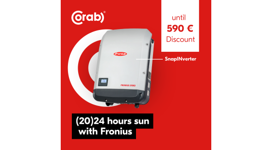 "(20)24 hours of sun" Promotion with Fronius