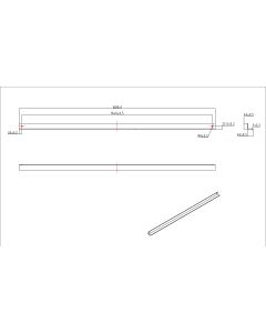 DIAGONAL BRACE L1680 2SET