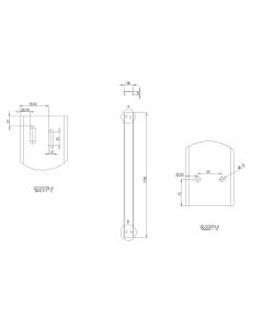 REAR SUPPORT L1700 (130x50x3)