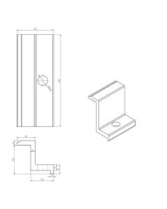 END CLAMP 25x80