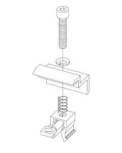 END CLAMPS ADJUSTABLE 4 SET 32-42MM BLACK KLIK