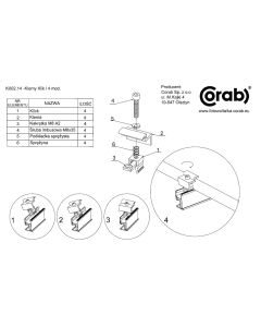 END CLAMPS ADJUSTABLE 4 SET 32-42MM SILVER