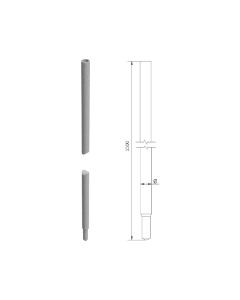 FOLDABLE EARTHING - MORSE CONICAL LOCK O16X1500MM (HOT-GALVANIZED STEEL) /OG/