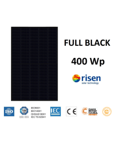 MODULE PV RISEN RSM40-8-400MB FULL BLACK 15 YEARS WARRANTY